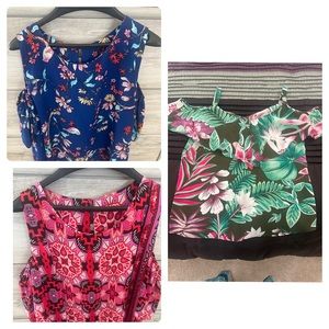 Cold shoulder floral print